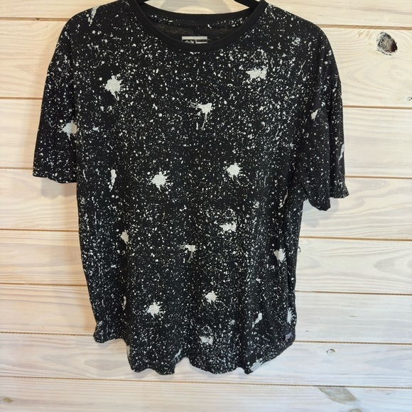 Phat Farm Other - Phat Farm Black Tee with White Splatter